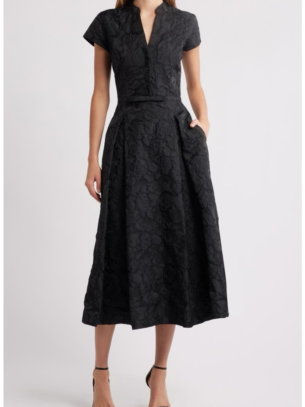 Sachin Babi | Hanna Floral Cloqué Cocktail Midi Dress